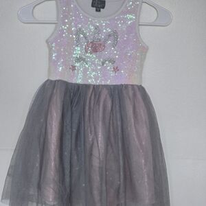 Sparkly Unicorn Dress with Tulle Skirt